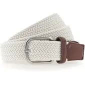 Vanzetti Ceinture marron / argent / blanc