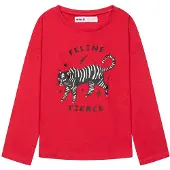 MINOTI T-Shirt rouge feu / noir / blanc