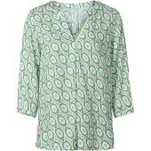 HEINE Chemisier écru / vert / menthe / éosine