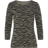 LASCANA T-shirt kaki / noir