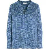 Dea Kudibal Chemisier bleu / vert / blanc