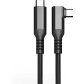Fuj:tech USB-C 90° Cable, 3m, Black (3 m, 60 W)