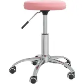 vidaXL Chaise de bureau pivotante rose velours