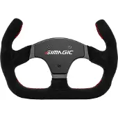 Simagic Volant P-325C Alcantara, 325mm, design Cut-Off, noir