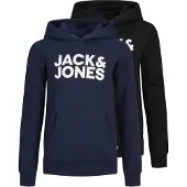 Jack & Jones Corp Logo Hoodie 2 Units Noir 8 Years Garçon