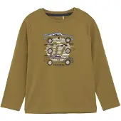 Minymo T-Shirt moutarde / noir / blanc