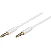 Microconnect AUDLL2W 1.5m 3.5mm 3.5mm blanc Câble audio (1.50 m, Câble AUX)