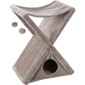 Flamingo Meuble griffoir Greta pliable gris