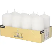Papstar 17984 bougie en cire Cylindre Blanc 8 pièce(s)