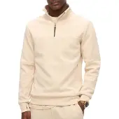 Superdry Tech Half Zip Sweatshirt Beige XL Homme