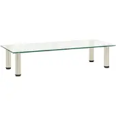 vidaXL Table TV 80x35x17 cm Verre trempé transparent