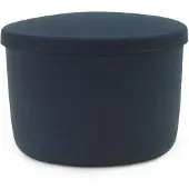 Normann Copenhagen Pouf de rangement dissimulé bleu acier petit