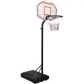 vidaXL Pied de basket-ball blanc 237-307 cm polyéthylène