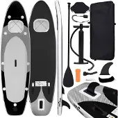 vidaXL SUP-Board-Set Gonflable Noir 360x81x10 cm