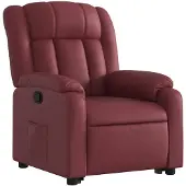 vidaXL Fauteuil relax releveur bordeaux similicuir