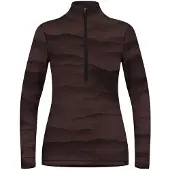 Odlo Merino Ridgelines Long Sleeve Base Layer Marron S Femme