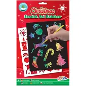 Grafix Scratch art Arc-en-ciel Noël
