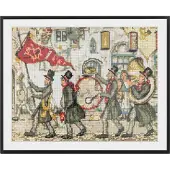 Grafix Diamond Painting Anton Pieck Fanfare 40x50cm