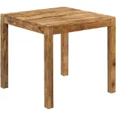 vidaXL Table de salle à manger en bois massif de manguier 82x80x76 cm