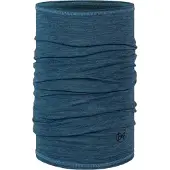 Buff Lightweight Merino Wool Neck Warmer Bleu Homme