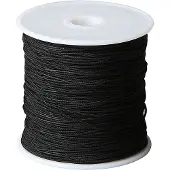 Creativ Company Cordon en polyester noir 1 mm, 50m
