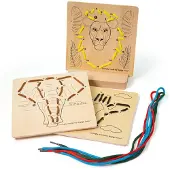 Bigjigs Puzzle en bois par numéro - Jungle, 8dlg.