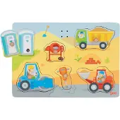Goki Puzzle sonore Chantier (6 pièces)