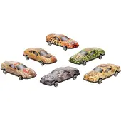 Nobrand Set de voiture avec motif animalier, 6 pcs.