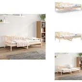 vidaXL Lit de jour 90x200 cm Pin massif - Lits et sommiers