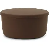 Normann Copenhagen Pouf de rangement Hide marron grand