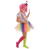 Creaciones Llopis Costume De Clown Arc-en-ciel Pour Fille
