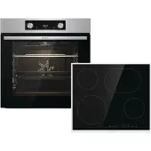 Gorenje BOSX6737E06BG Einbau-Backofen Steam Set, 60 cm, 77 Liter, Dampf, schwarz