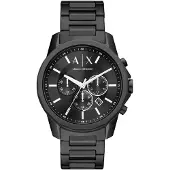 Armani Exchange Montre à affichage analogique noir
