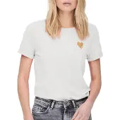 ONLY T-shirt 'ONLKita' or / blanc