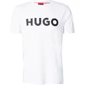 HUGO T-Shirt 'Dulivio' noir / blanc