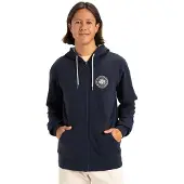 Quiksilver Circle Back Full Zip Sweatshirt Bleu L Homme