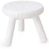Seletti Tabouret/table d'appoint Milk blanc