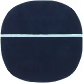 Normann Copenhagen Tapis Oona 140x140cm bleu