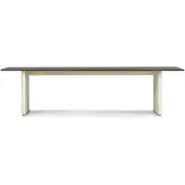 Normann Copenhagen Table à panneaux 90x300cm crème/marron foncé
