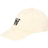 Wood wood Casquette Homme Eli brodée blanc cassé Off-White