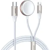 JOYROOM Chargeur magnétique pour Apple Watch 2W1 S-Iw012 30W 1.5M (Blanc)