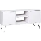 vidaXL Armoire TV New York Blanc Pin massif