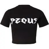 PEQUS T-shirt noir / blanc