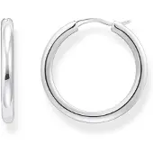 Thomas Sabo Créoles au design classique et élégant, (Argent 925)