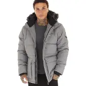 Bench Parka matelassée koufax hommes - Steel Grey/Noir