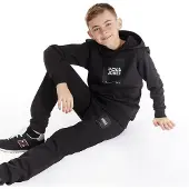 Jack & Jones Survêtement Garçon Noir à fermeture éclair