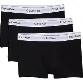 Calvin Klein Cotton Stretch Shorty Trunks 3-Pak Sort Str. L 3 stk.