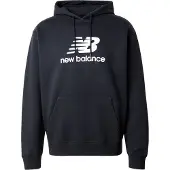 New Balance Sweat-shirt 'Essentials' noir / blanc