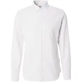 JJ REBEL Chemise 'JREBOSCAR' beige foncé / blanc