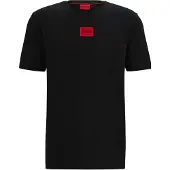 HUGO BOSS T-Shirt 'Diragolino212' rouge clair / noir